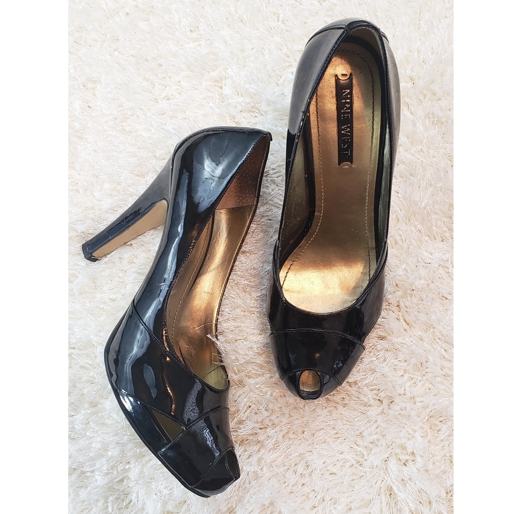 Nine West | Classic Black Patent Leather Heel